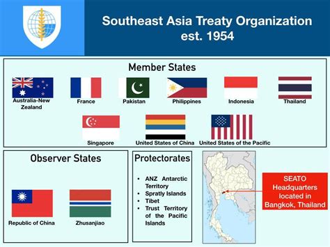 Negara anggota seato  Adapun reaksi dari negara-negara yang terletak di Asia Tenggara menolak dengan terbentuknya Pakta Pertahanan SEATO tersebut